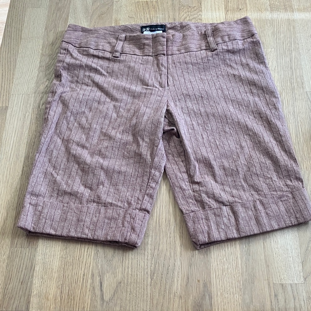 Y2k 3B Women's stripes Brown Shorts Size:3